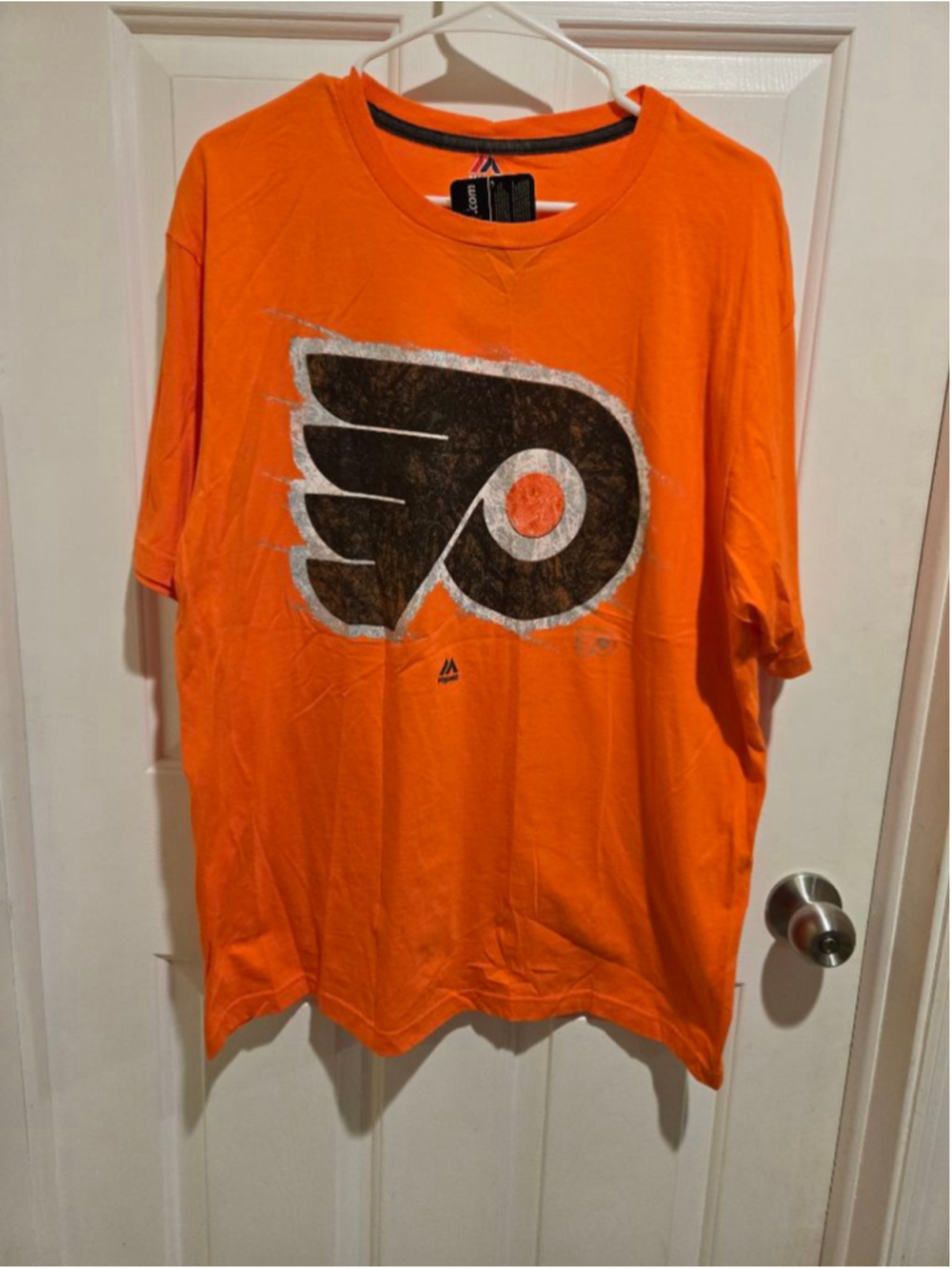Men's Majestic Orange Philadelphia Flyers Short Sleeve Tee XL